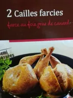 2 cailles farcies au foie gras de canard