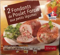 Fondant de poulet farcis aux petits légumes
