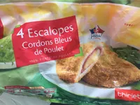 4 escalopes cordons bleus de poulet