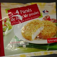 4 panés de filets de poulet
