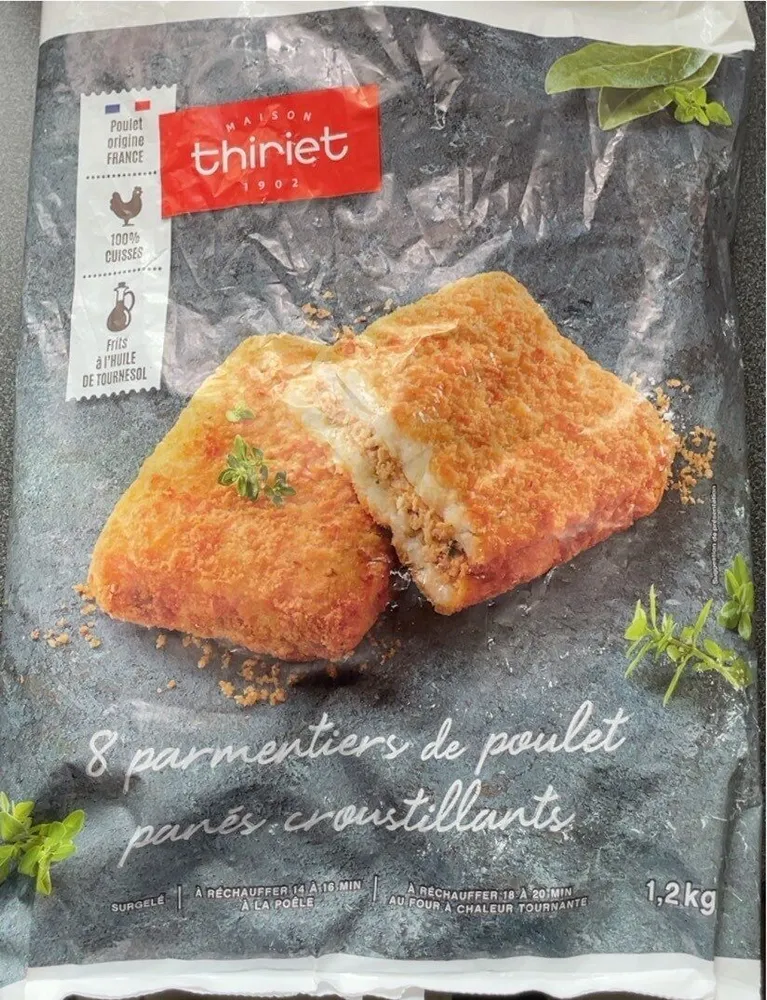 Parmentiers de poulet panés croustillants