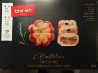 2 Ballotins de dindes Farce girolles et persillade