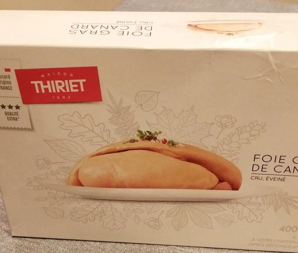 Foie gras de canard cru éveiné