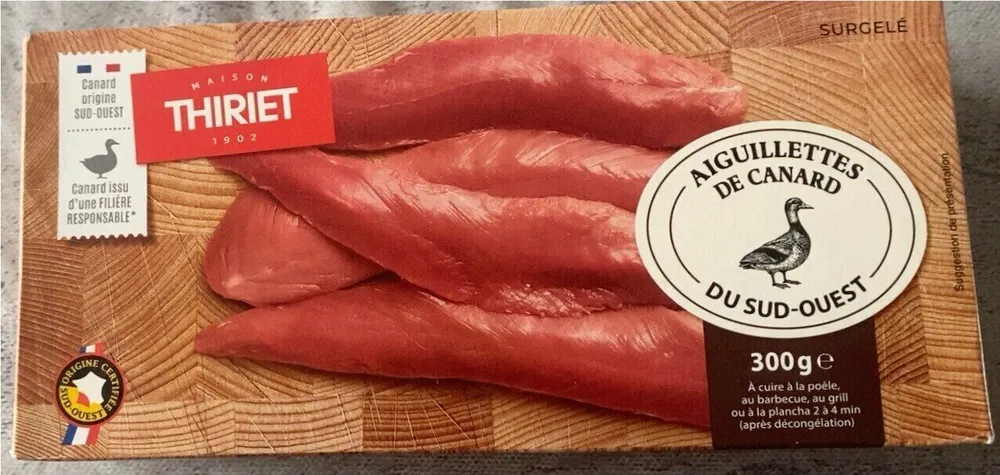 Aiguillettes de canard