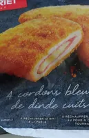 Cordons bleus de dinde cuits