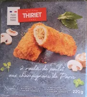 Roulés de poulet aux champignons de Paris