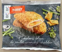 Cordons bleus de poulet crunchy cheddar