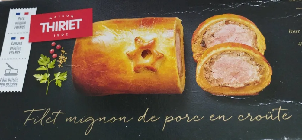 Filet mignon de porc en croûte