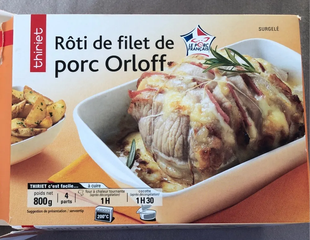 Rôti de filet de porc Orloff
