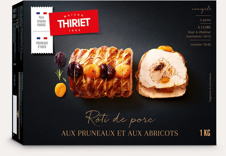Rôti de porc aux pruneaux et aux abricots