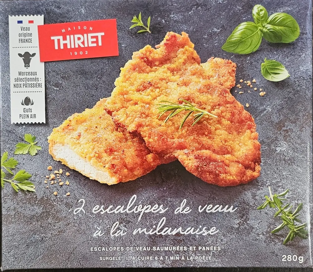 Escalopes de veau à la milanaise