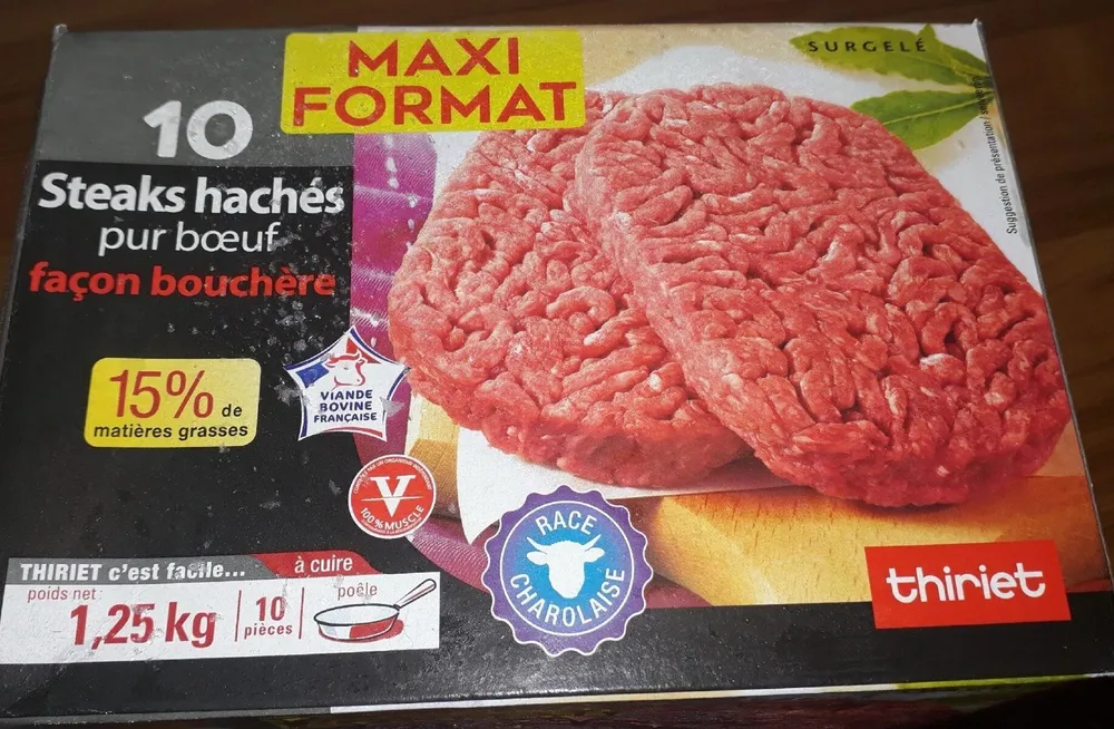 Steak Haché Pur Bœuf Façon Bouchère