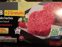Steaks Hachés Pur Bœuf Façon Bouchère 15%