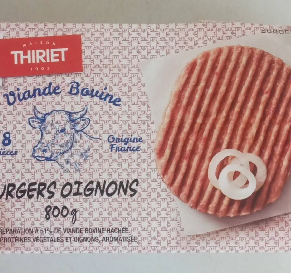 8 burgers oignons