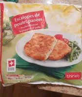 Escalopes de poulet panées