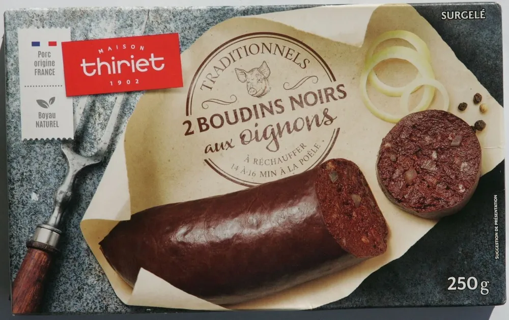 Boudin noir aux oignons