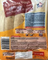 Boudins blancs superieurs aux marrons et cepes