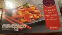 Poulet sauce aigre douce et riz basmati