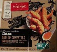 Duo de crevettes croustillantes