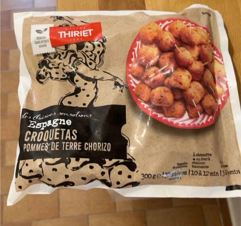 Croquetas pommes de terre chorizo