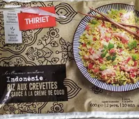Riz aux crevettes & sauce à la crème de coco