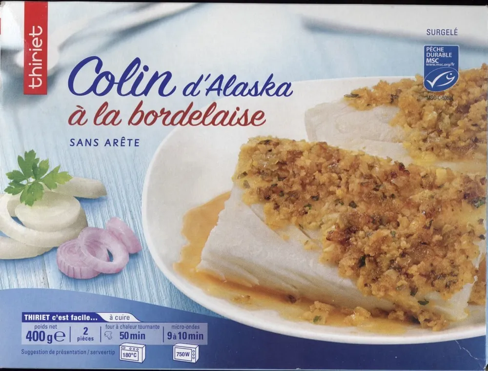 Colin d'Alaska à la bordelaise sans arête