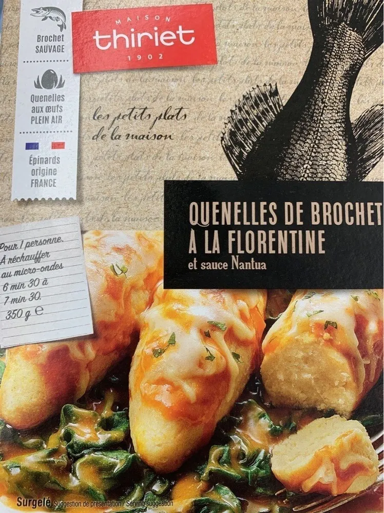 Quenelles de brochet a la florentine