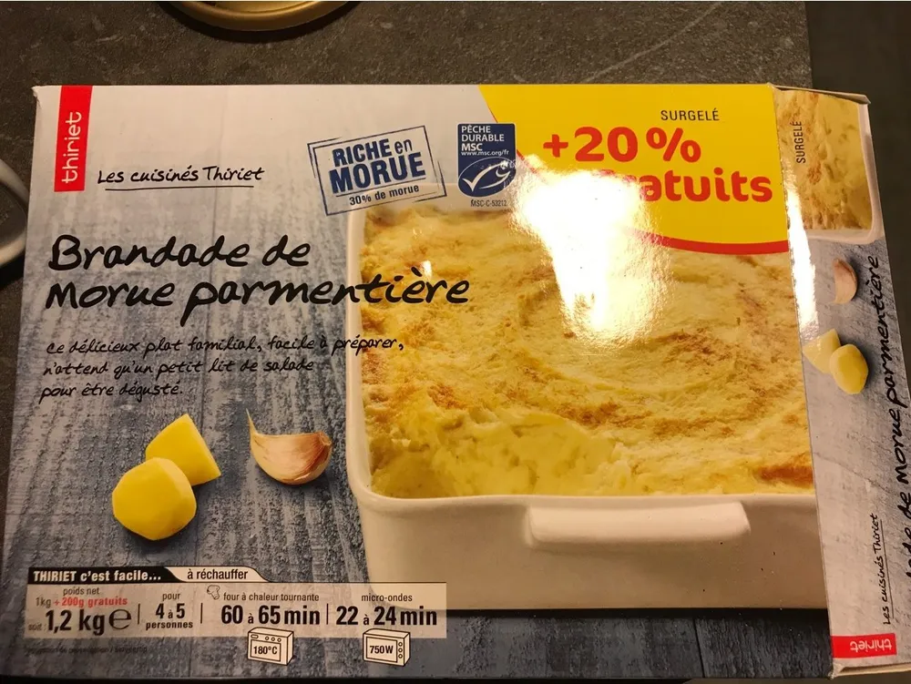 Brandade de morue parmentiere
