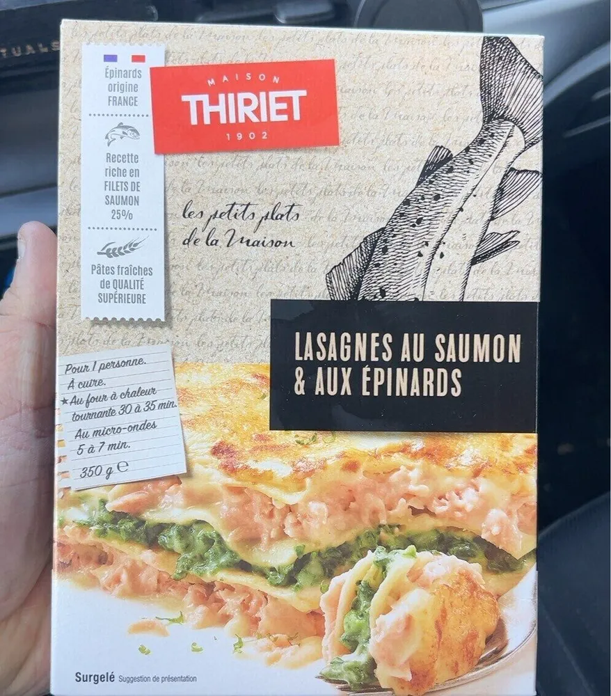 Lasagnes au saumon et aux épinards