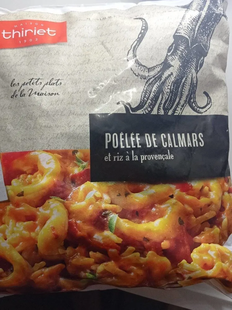 Poêlée de calmars et riz à la provençale