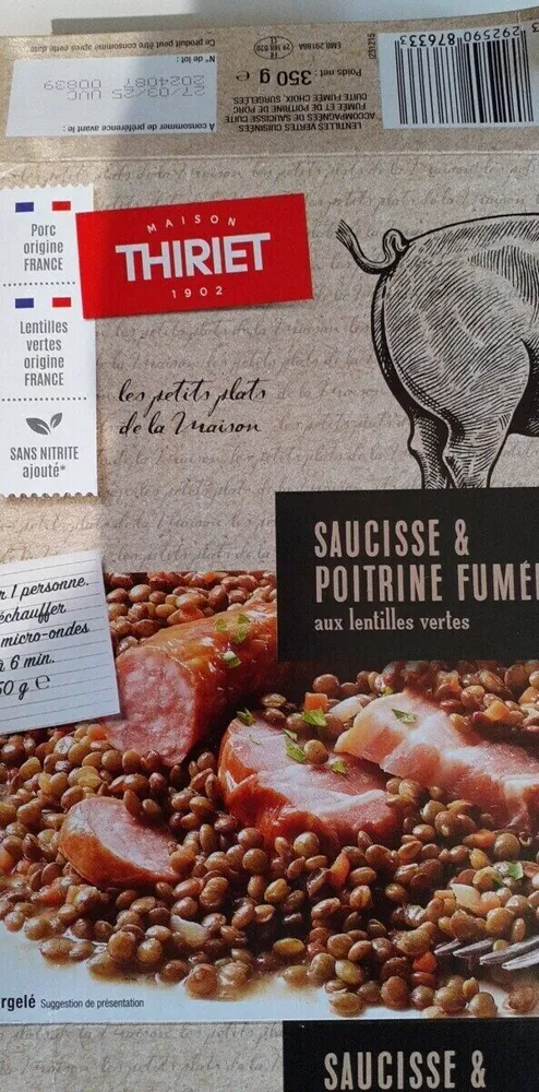 Saucisse & poitrine fumées