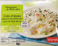 Colin d'alaska Sauce à la Crème de Coco et Duo de Riz