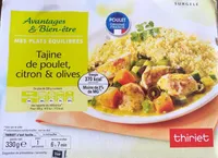 Tajine de poulet citron et olive