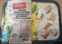 Saumon, riz aux petits legumes