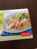 Saumon Riz Façon Risotto Verde et sauce citron confits