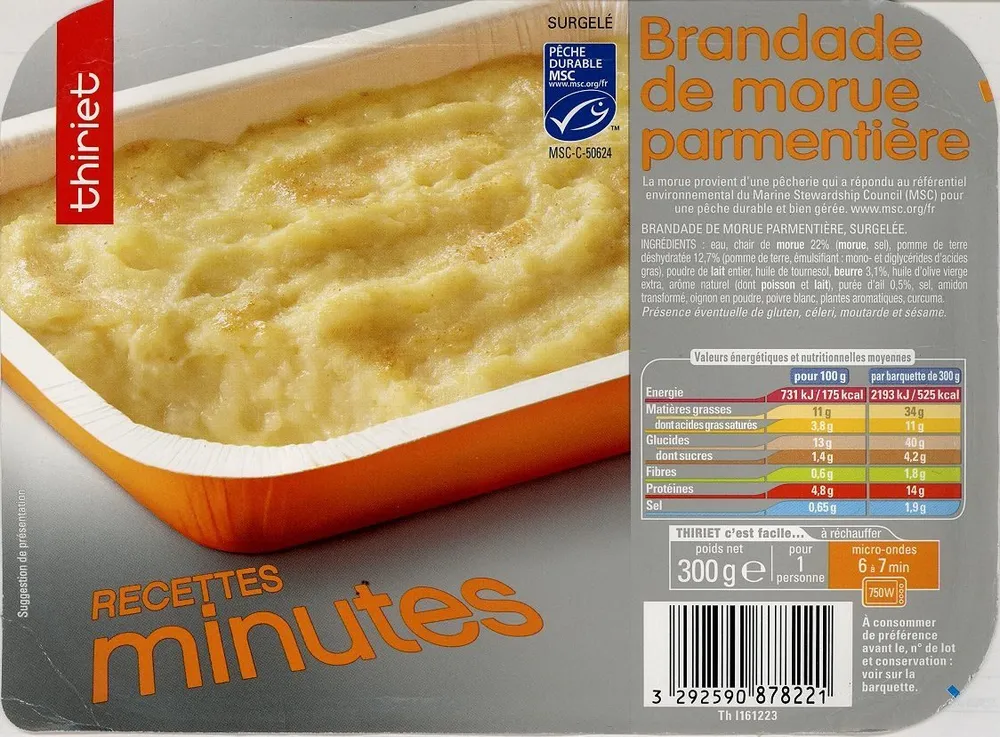Brandade de morue parmentière