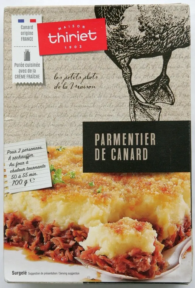 Parmentier de canard