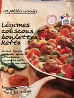 Légumes couscous et boulettes kefta
