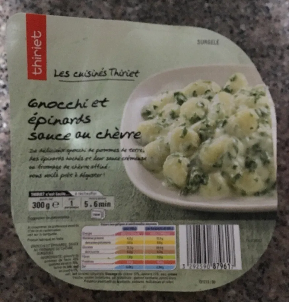 Gnocchi et Épinards Sauce au Chèvre