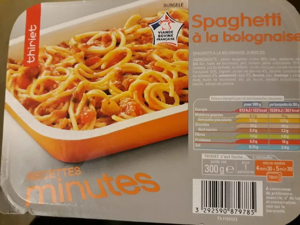 Spaghetti à la Bolognaise