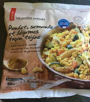 Les poêlées cuisinées - Poulet, semoule et légumes façon tajine
