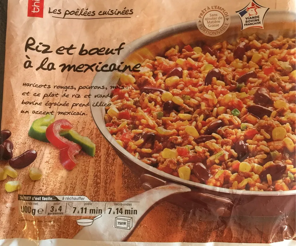 Riz et Bœuf à la Mexicaine
