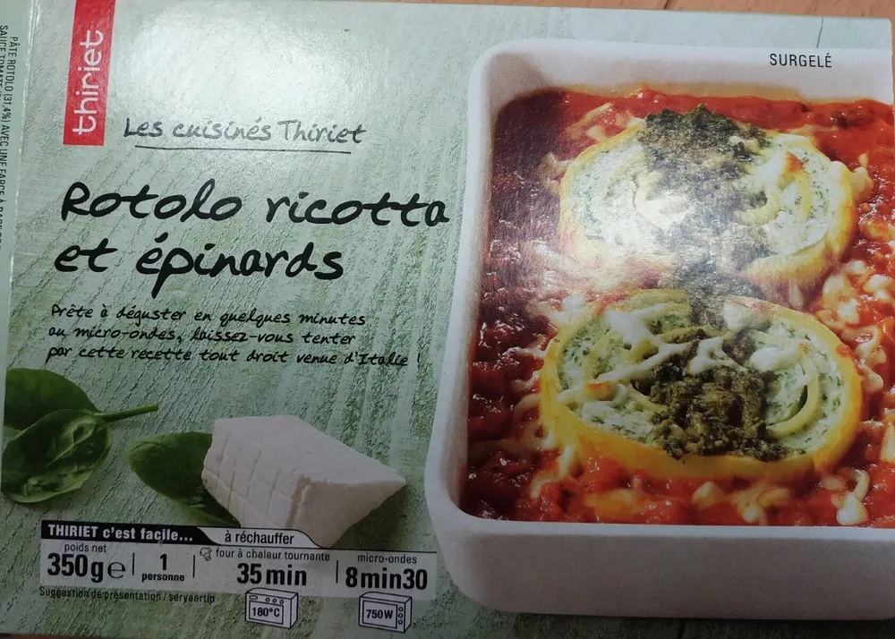 Rotolo ricotta et épinards