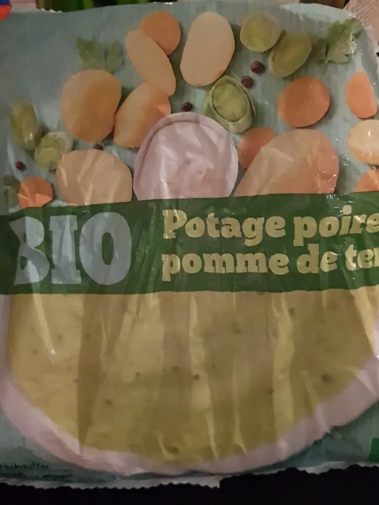Bio potage poireau pomme de terre