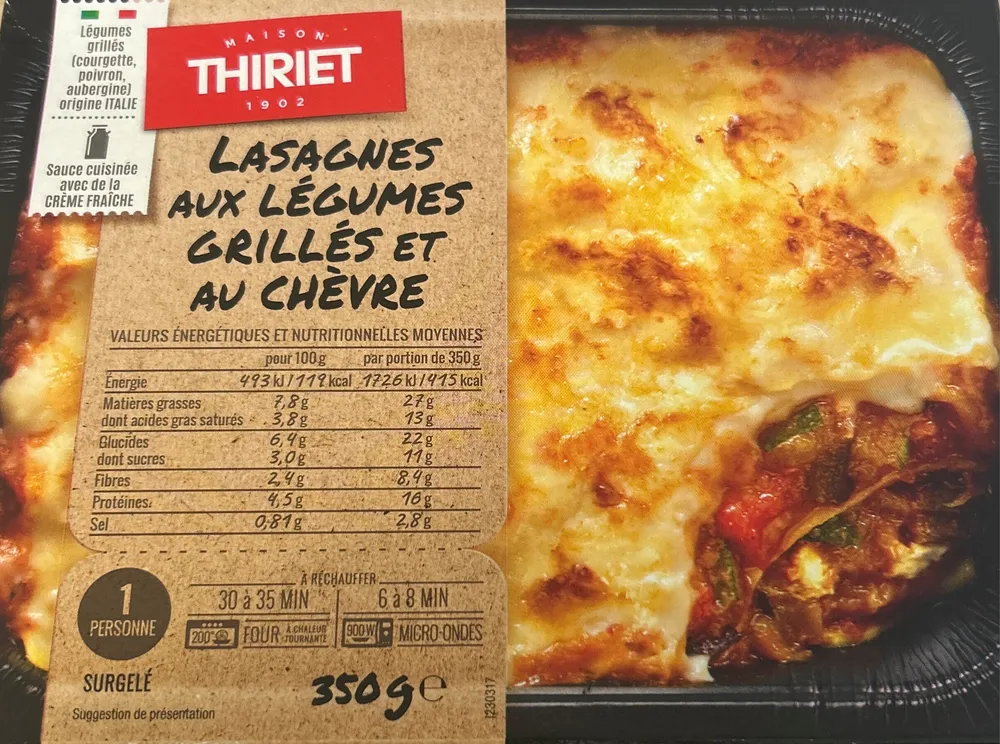 Lasagnes aux Légumes Grillés et Chèvre