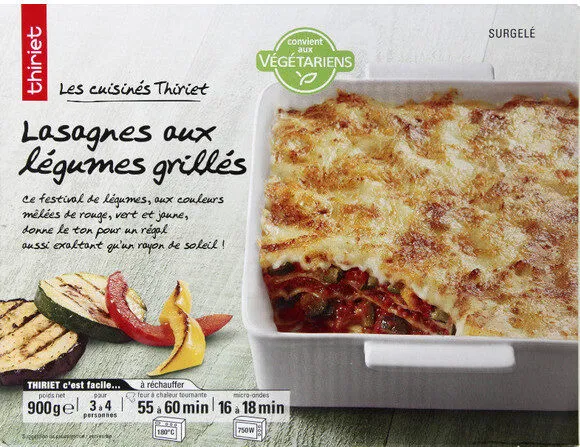 Lasagnes aux légumes grillés