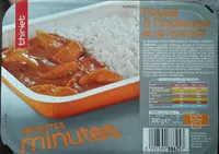 Poulet à l' indienne et riz basmati