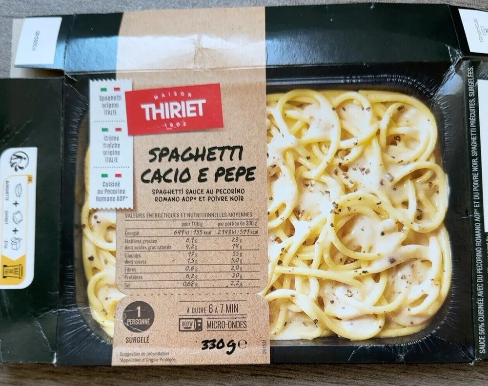 Spaghetti cacio e pepe