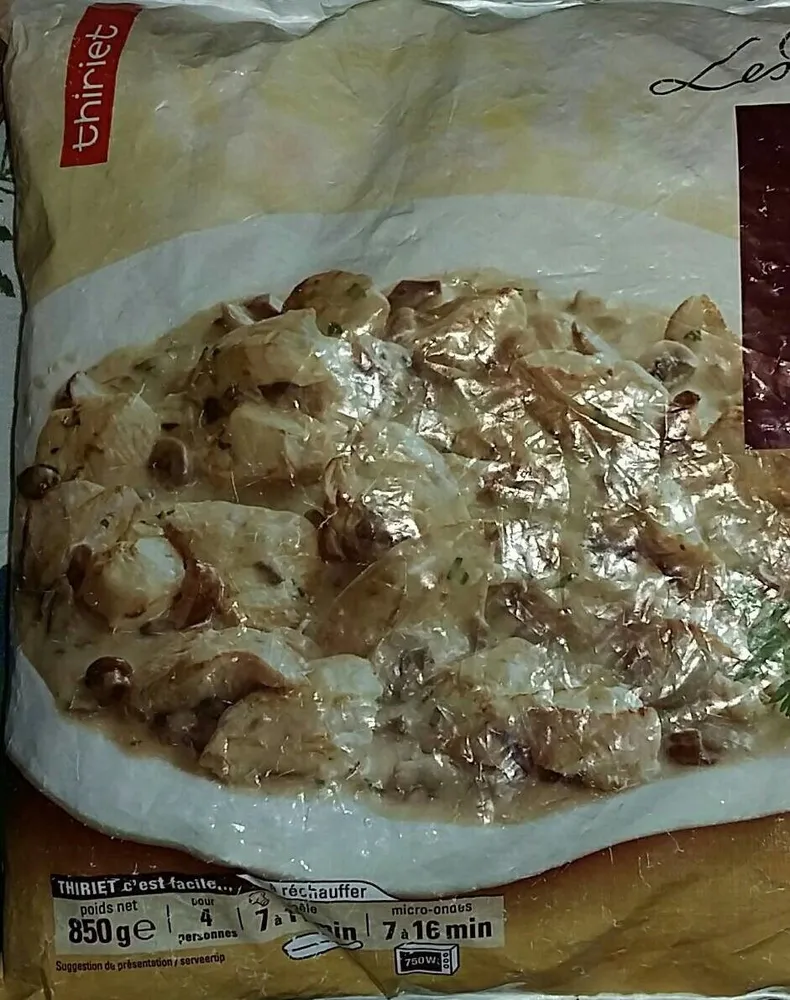 Poulet sauce aux champignons et Sauternes