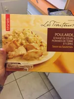Poularde écrasé de céleri pommes de terre cèpes